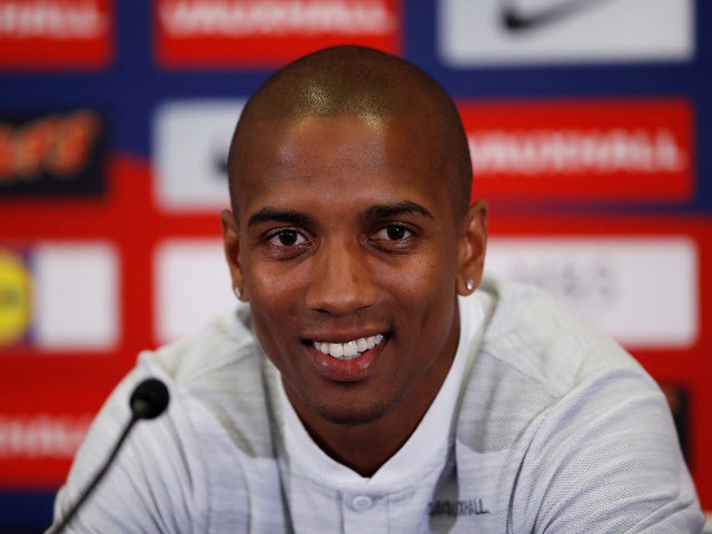 England's Ashley Young during the press conference on May 28, 2018 