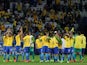 Brazil players celebrate after clinching qualification for the 2018 World Cup in Russia