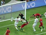 Diego Costa nabs the second equaliser during the World Cup group game between Portugal and Spain on June 15, 2018
