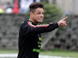 Javier Hernandez in Mexico training on October 4, 2017