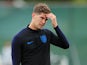 John Stones during an England training session on June 13, 2018