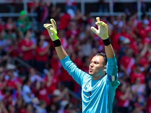 Keylor Navas in action for Costa Rica on June 3, 2018
