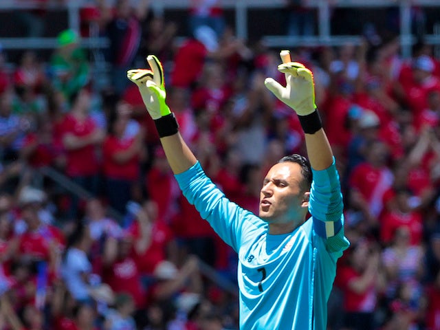 Keylor Navas in action for Costa Rica on June 3, 2018