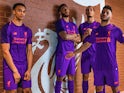 Liverpool players model their new away kit for the 2018-19 season