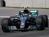 Mercedes's Valtteri Bottas in action during qualifying for the Canadian Grand Prix on June 9, 2018