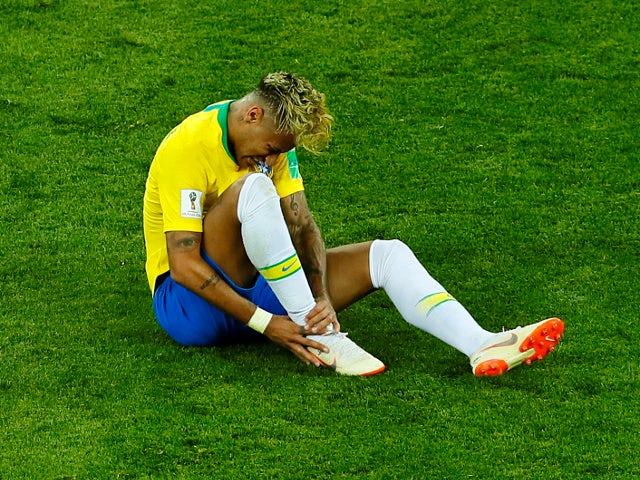 Brazil's Neymar during the game against Switzerland on June 17, 2018