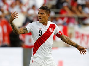 Paolo Guerrero in action for Peru on June 3, 2018