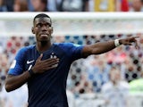 Paul Pogba scores the winner during the World Cup group game between France and Australia on June 16, 2018