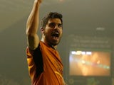 Ruben Neves reacts after scoring a goal for Wolverhampton Wanderers against Derby County on April 11, 2018