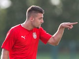 Serbia's Sergej Milinkovic-Savic in training ahead of the 2018 World Cup