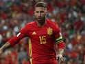 Sergio Ramos in action for Spain on September 2, 2017
