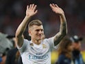 Toni Kroos in action for Real Madrid at the Champions League final on May 26, 2018