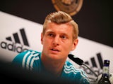 Toni Kroos at a Germany press conference on June 14, 2018