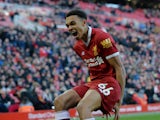 Trent Alexander-Arnold in action for Liverpool on February 24, 2018