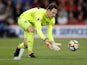 Bournemouth's Asmir Begovic in action against Manchester United on April 18, 2018