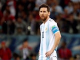 Argentina's Lionel Messi during the match against Croatia on June 21, 2018