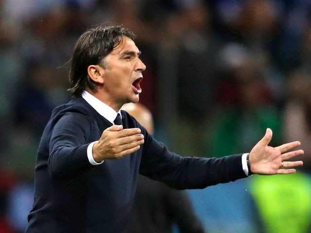 Croatia coach Zlatko Dalic reacts during the match against Argentina on June 21, 2018