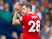 Liverpool's Danny Ings applauds fans as he is substituted off against West Bromwich Albion on April 21, 2018