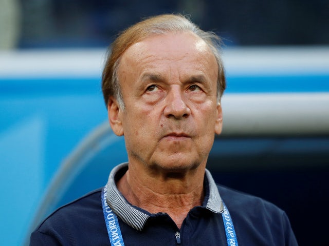 Nigeria coach Gernot Rohr before the match against Argentina on June 26, 2018