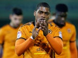 Wolverhampton Wanderers' Ivan Cavaleiro applauds the fans after the match against Barnsley on January 13, 2018