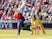 England's Jos Buttler hits a four during the T20 against Australia on June 27, 2018