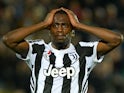 Juventus's Blaise Matuidi reacts after conceding their first goal scored by Crotone's Simy on April 18, 2018 