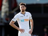 Swansea City's Federico Fernandez looks dejected after the match against Bournemouth on May 5, 2018