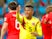 Colombia's Wilmar Barrios gestures during the match against England on July 3, 2018