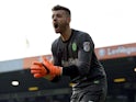 Norwich City's on-loan goalkeeper Angus Gunn in action in April 218