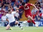 Curtis Jones and Callum Styles in action during the pre-season friendly between Bury and Liverpool on July 14, 2018