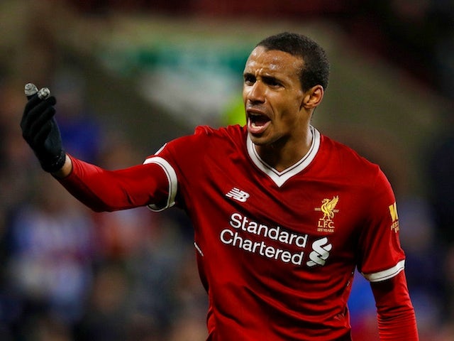 Liverpool defender Joel Matip in action during a Premier League clash with Huddersfield Town in January 2018