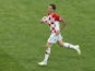 Mario Mandzukic scores for his own side during the World Cup final between France and Croatia on July 15, 2018