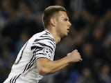 Marko Pjaca in action for Juventus in the Champions League in February 2017