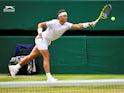 Rafael Nadal in action at Wimbledon on July 9, 2018