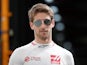 Haas's Romain Grosjean before practice for the Monaco Grand Prix on May 24, 2018 