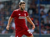 Adam Lallana in action for Liverpool in a friendly against Bury on July 14, 2018