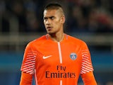 Alphonse Areola in action for PSG in the Champions League on October 31, 2018
