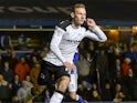Andreas Weimann celebrates scoring for Derby County on January 13, 2018