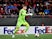 Andriy Lunin in action for Zorya Luhansk in the Europa League on November 23, 2017