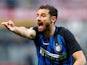 Antonio Candreva in action for Inter Milan on December 16, 2017