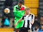 Notts County's Jonathan Stead in action with Oxford City's Christian Oxlade-Chamberlain on December 2, 2017 