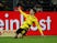 Christian Pulisic celebrates scoring for Borussia Dortmund on December 16, 2017