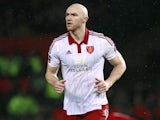 Conor Sammon in action for Sheffield United in the FA Cup in January 2016