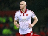Conor Sammon in action for Sheffield United in the FA Cup in January 2016