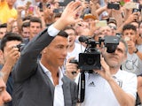 Cristiano Ronaldo arrives for his Juventus medical on July 16, 2018