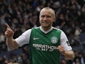 Dylan McGeouch in action for Hibernian in April 2017
