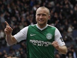 Dylan McGeouch in action for Hibernian in April 2017