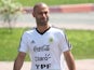 Javier Mascherano during an Argentina training session on June 28, 2018