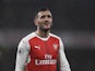 Lucas Perez in action for Arsenal on January 31, 2017