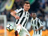 Mario Mandzukic in action for Juventus on April 15, 2018